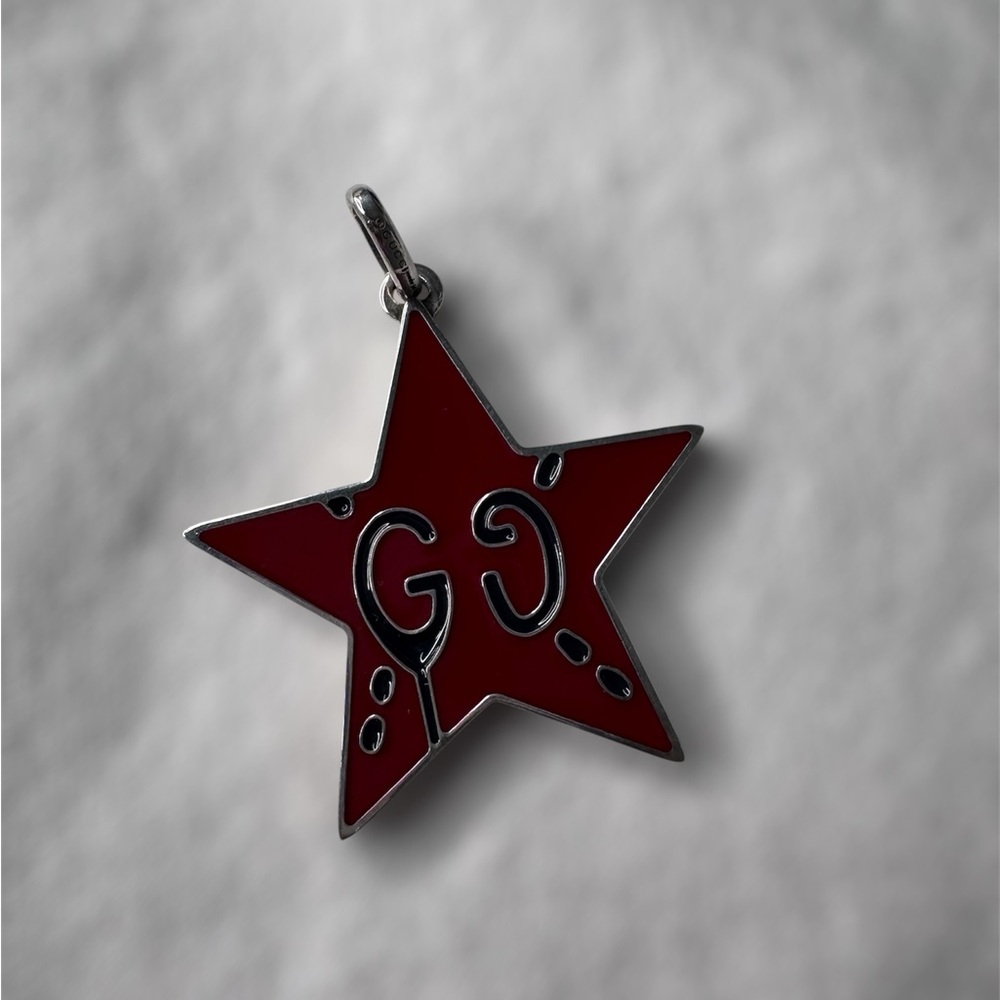 Gucci Black White Mask with Teal Snake Accent